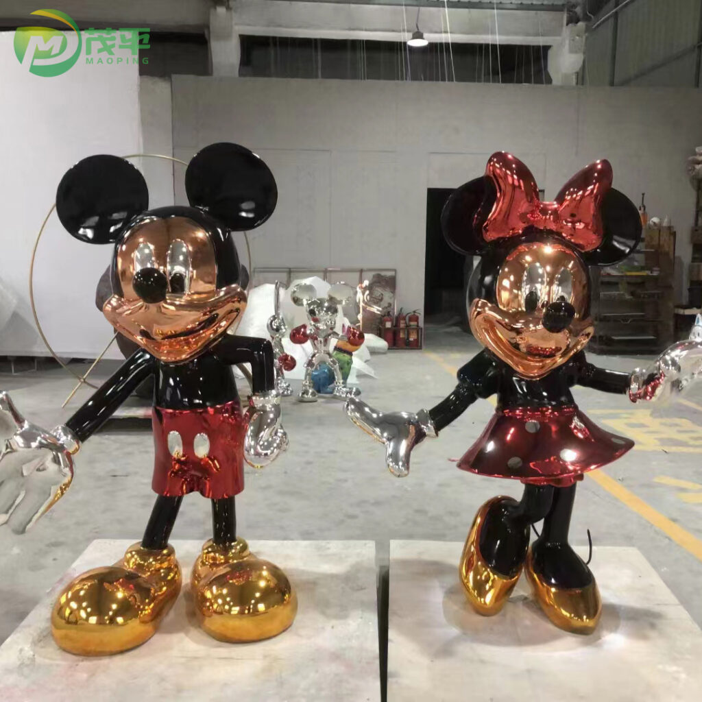 Mickey fiberglass sculpture