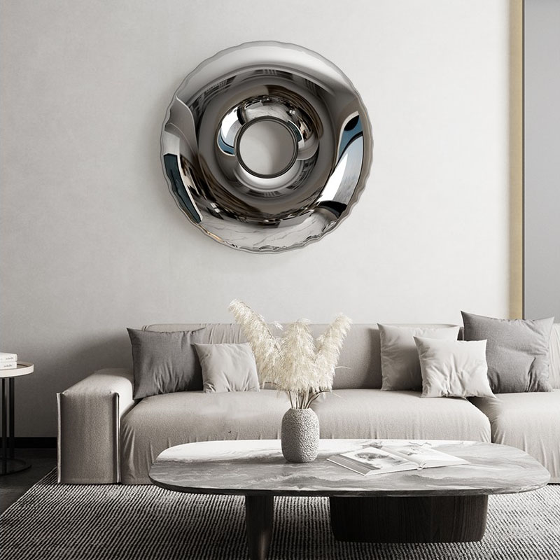 Donut Wall Stainless Steel Sculpture